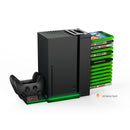 Dobe TYX-0667 Multifunctional Stand Dual Controller Charger Charging Dock Station Game Storage Rack For Xbox Series X