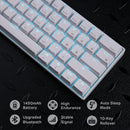 RK ROYAL KLUDGE RK61 RGB Triple Mode BT5.0/2.4G/USB-C 60% Hot-swappable Switches Mechanical Gaming Keyboard - White