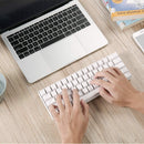 RK ROYAL KLUDGE RK61 RGB Triple Mode BT5.0/2.4G/USB-C 60% Hot-swappable Switches Mechanical Gaming Keyboard - White