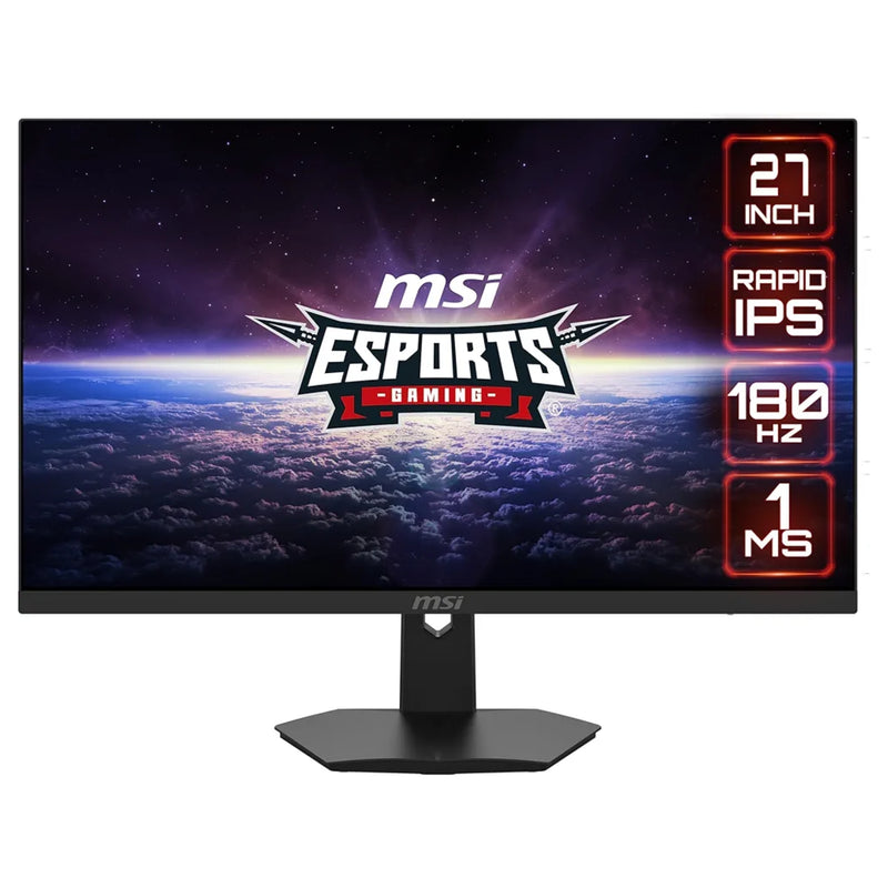 MSI G274F 27” FHD (1920 x 1080) Non-Glare with Super Narrow Bezel 180Hz 1ms 16:9 HDMI/DP G-sync Compatible HDR Ready HDR Ready IPS Gaming Monitor