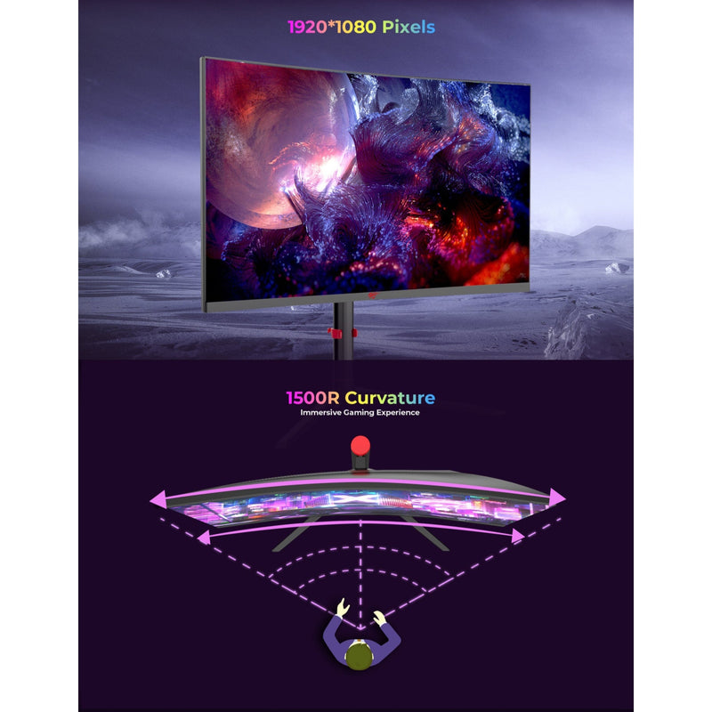 Havit GSC102 27" inch 200Hz Full HD 1920×1080 VA Curved Gaming Monitor
