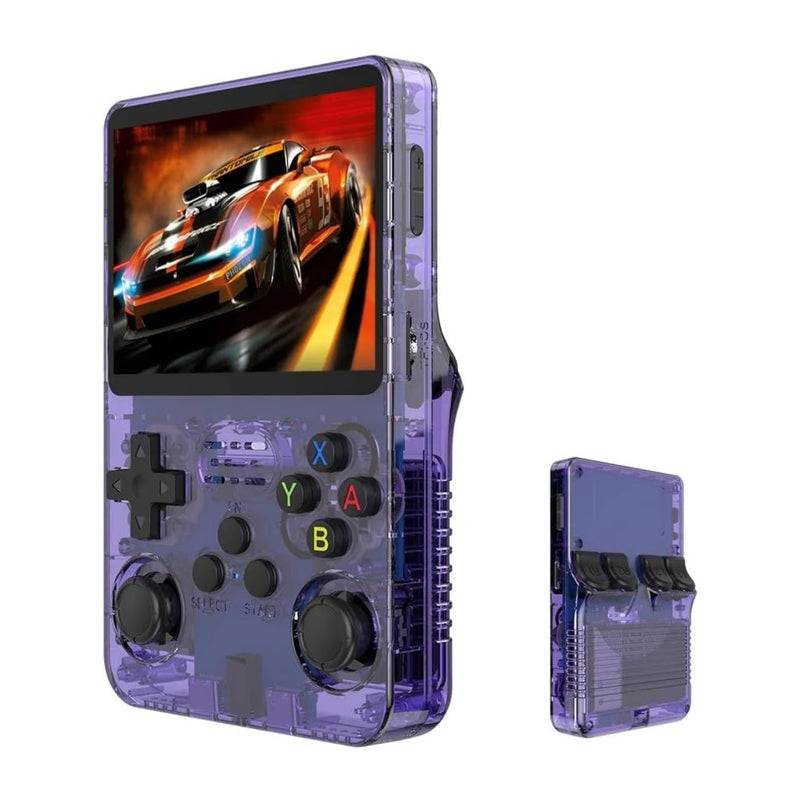 RG36S Video Game Handheld Console, Built-in 64GB TF Card, 3.5 Inch IPS Screen, Retro Linux System, Support 15000+ Classic Games, 2.4G Wireless Gamepad, TV, Monitor Connection