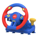 PXN V3 Pro 180 Degree Steering Wheel with Pedals, Vibration Feedback fot for PC, PS3, PS4, Xbox One & Series XS, Nintedno Switch - Red/Blue