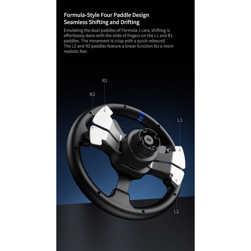 PXN V99 Gaming Steering wheel 3.2nm force feedback Racing wheel 270/900, Dismantle, with Hall magnetic induction pedal, 6+1 gear shift rod pc for PS5/PS4/PS3/Xbox One/Series X/S PC