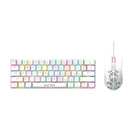 Bluetech 2 in 1 Combo 60% RGB Mechanical Gaming Keyboard & Mouse - White