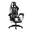 Chaho YT-055 Gaming Chair with Footrest - Black/White