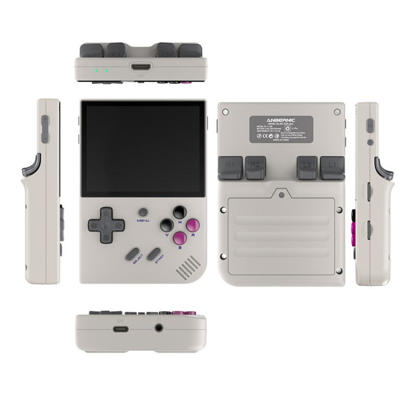 Anbernic RG35XX Plus Handheld Game Console, 3.5 inch IPS Screen Linux OS, 64G TF Card with 5500+ Games, Support HDMI TV Output 5G WiFi Bluetooth 
