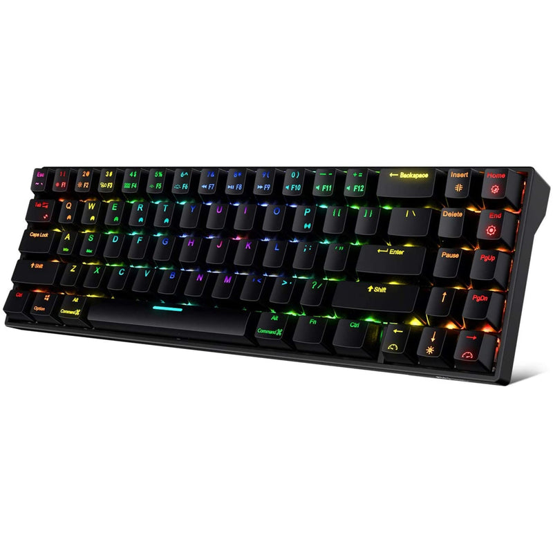 RK ROYAL KLUDGE RK71 RGB Dual Mode Wireless/Wired 70% Mechanical Gaming Keyboard - Black  