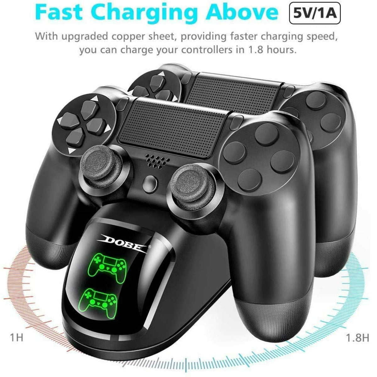 Dobe Dual Charging Dock for PlayStation Controllers