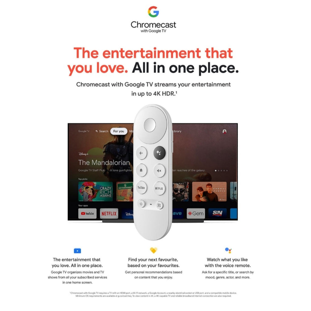 Google Chromecast with Google TV 4K