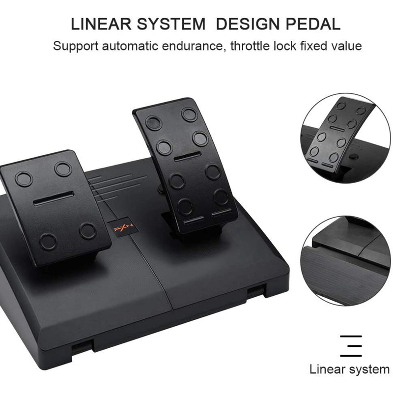 Pxn V3Ii180 Degree Steering Wheel With Pedals - Black Playstation 4 Accessory