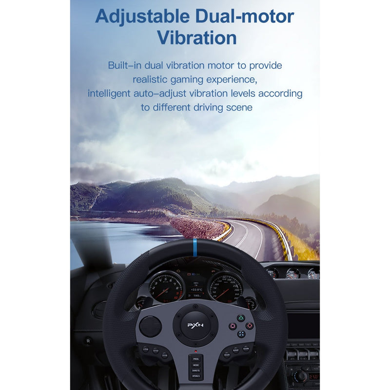 Pxn V9 270/900 Degree Steering Wheel For Ps4 Xbox One Series X/s Nintendo Switch Pc Playstation 4
