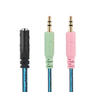 Headset headphone splitter convertor