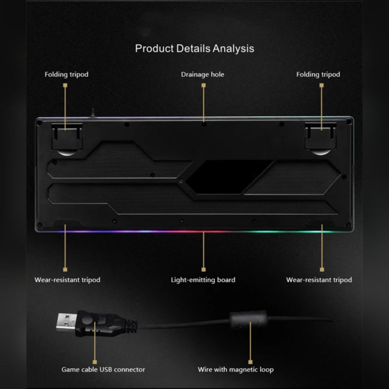 M880 Rgb 87 Key Gaming Keyboard