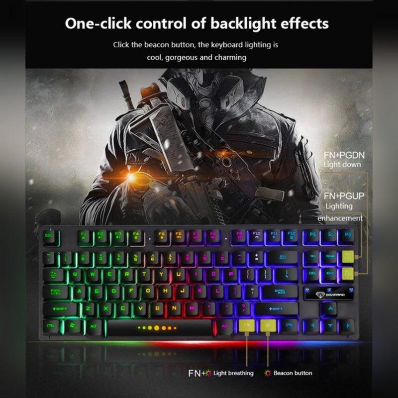 M880 Rgb 87 Key Gaming Keyboard