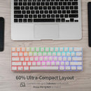 Rk Royal Kludge Rk61 Rgb Dual Mode Wireless/wired 60% Mechanical Gaming Keyboard - White