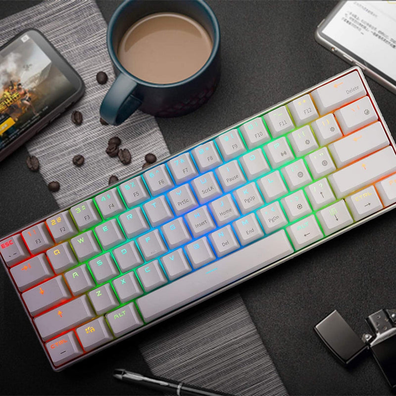 ROYAL KLUDGE RK61 RGB Dual Mode Wireless/Wired 60% Mechanical Gaming Keyboard