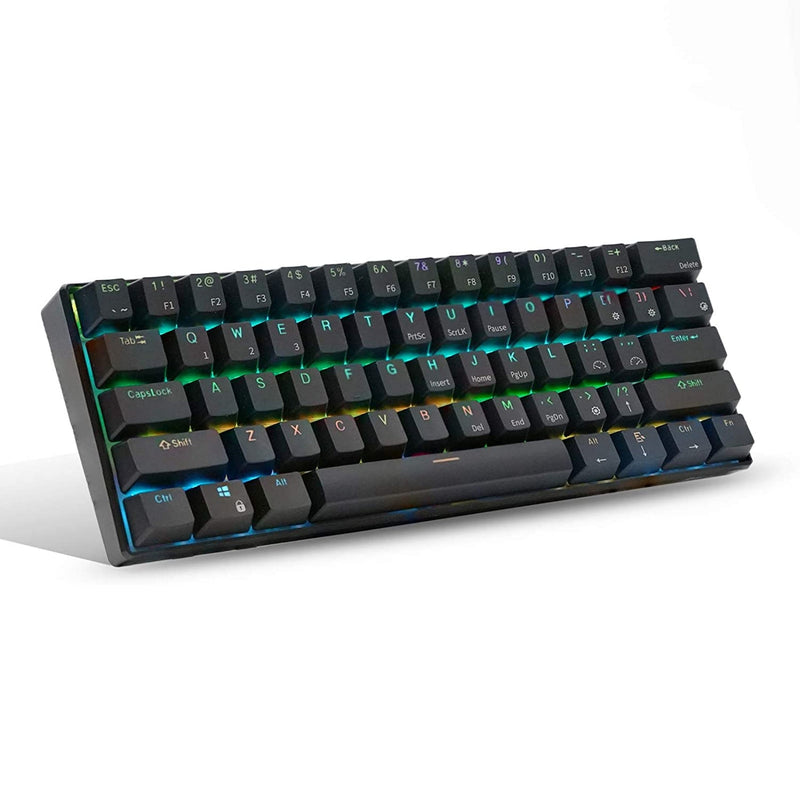 ROYAL KLUDGE RK61 RGB Dual Mode Wireless/Wired 60% Mechanical Gaming Keyboard - Black