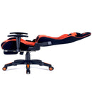 Meetion Chr25 Gaming E-Sport Chair With Footrest - Black And Orange