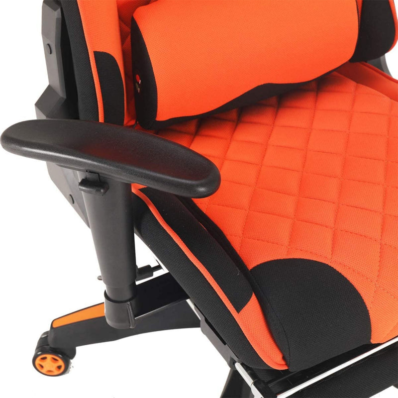 Meetion Chr25 Gaming E-Sport Chair With Footrest - Black And Orange