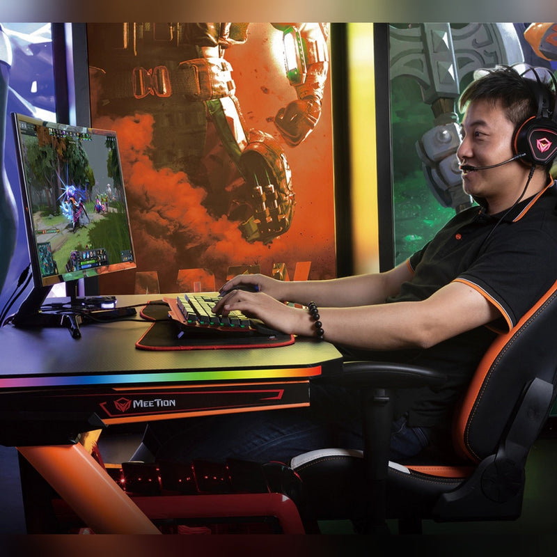 Meetion Dsk20 Rgb Led Light Gaming E-Sport Desk