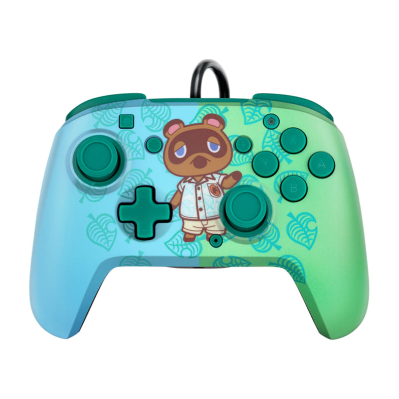 PDP Faceoff Deluxe+ Wired Controller - Animal Crossing Edition - Tom Nook - for Nintendo Switch