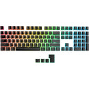 RK ROYAL KLUDGE 112 Double Shot PBT Pudding Keycaps, with Translucent Layer for Mechanical Keyboards - Black