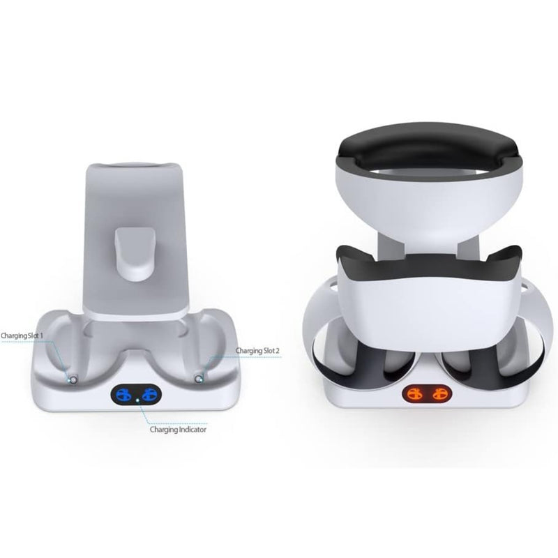 Ps Vr2 Controller Laadstation Voor Playstation Vr2 Sense Met Dual Stand Charger Dock Met Led Indicator 4 Magnetische Dongles Ps Vr2 Controller Laadstation Voor Playstation Vr2 Sense Met Dual Stand Charger Dock Met Led Indicator 4 Magnetische Dongles