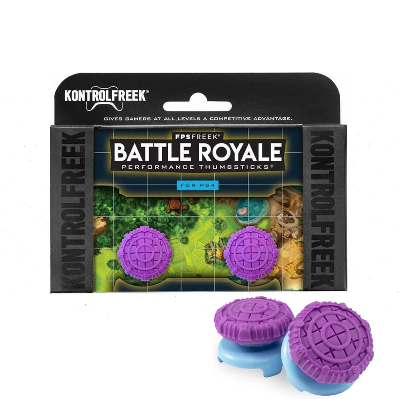 Kontrolfreek Performance Thumbsticks For Playstation 4 & 5 Battle Royale Purple Playstation