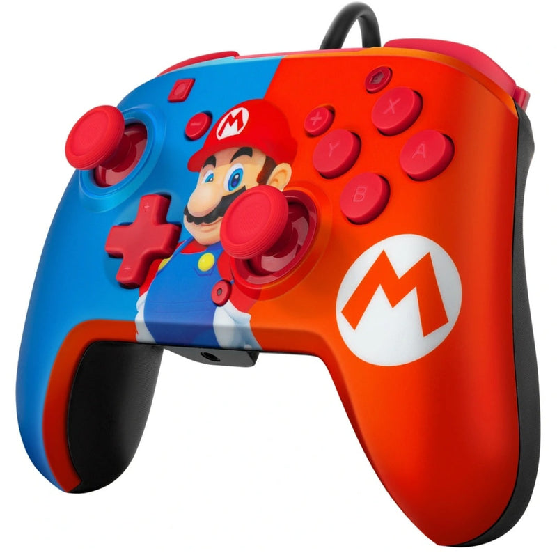 Pdp Nintendo Switch Faceoff Deluxe+ Audio Wired Controller - Power Pose Mario Nintendo Switch