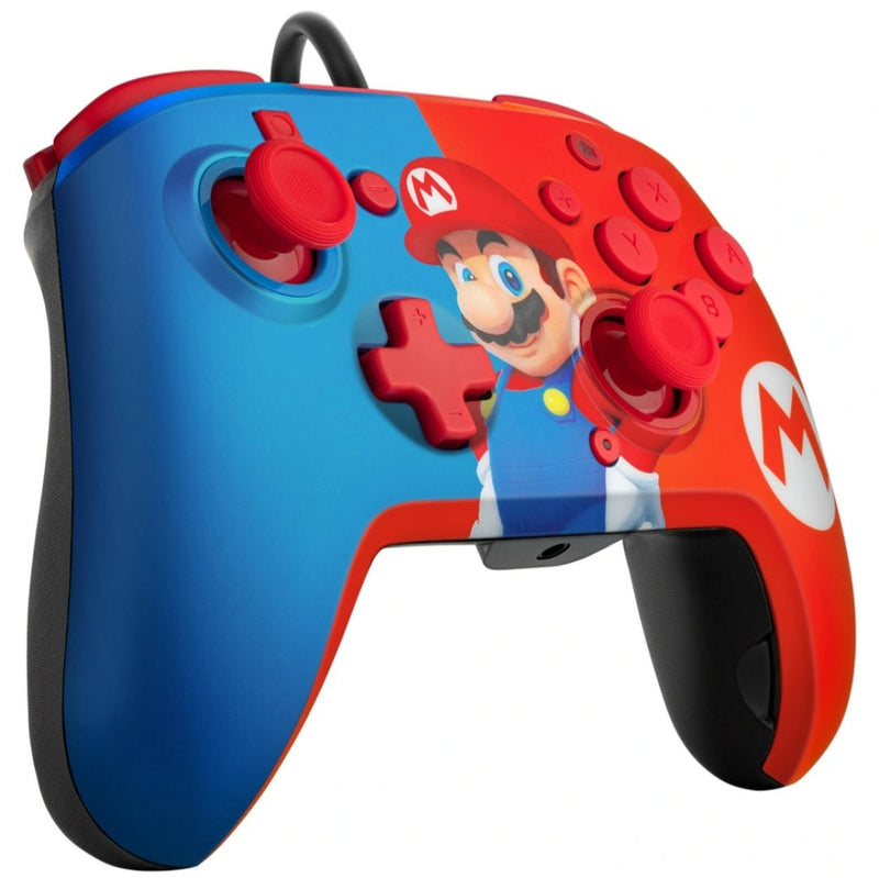 Pdp Nintendo Switch Faceoff Deluxe+ Audio Wired Controller - Power Pose Mario Nintendo Switch