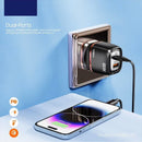 MOXOM PD Dual-Ports Fast Charger with PD Support - Black