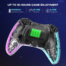 P05 Ergonomic RGB Wireless Controller with Turbo Function and Back Buttons for PS3, PS4, PC, Mobile Phones & Nintendo Switch