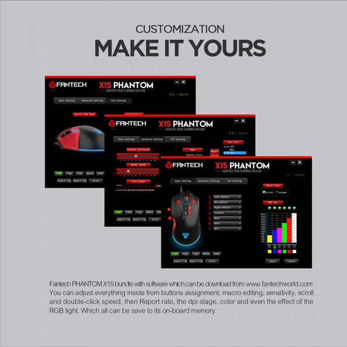Fantech X15 Phantom Gaming Mouse