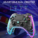 P05 Ergonomic RGB Wireless Controller with Turbo Function and Back Buttons for PS3, PS4, PC, Mobile Phones & Nintendo Switch