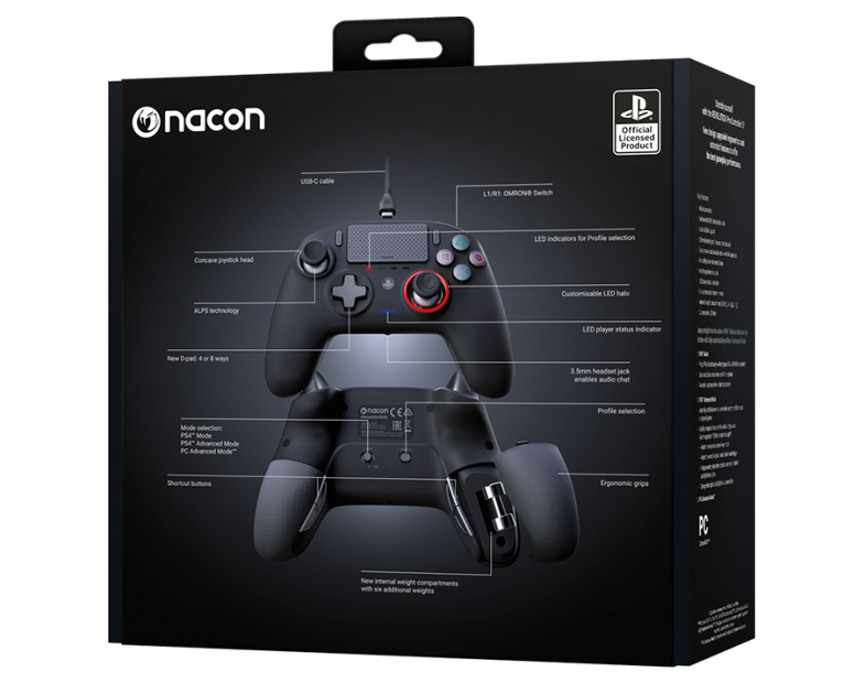 Nacon Revolution Pro Controller 3 For Ps4 & Windows Playstation 4 Accessory