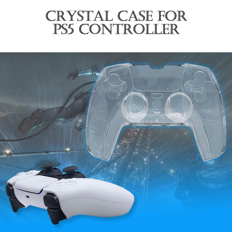 Iplay Crystal Case With 4 Analog Grips For Playstation 5 Controller Accessory