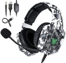 Onikuma K8 Wired RGB Gaming Headset - Camoflage