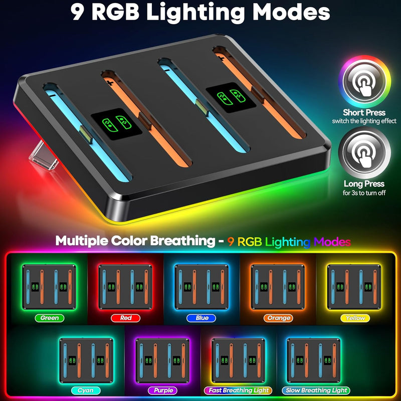 OIVO RGB Fast Magnatic Charging Dock For Nintendo Switch 2
