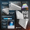 ATTACK SHARK R68HE 60% Wired RT 8K Mechanical RGB TKL Gaming Keyboard - Ice