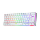 MeeTion MK005BT Dual Mode Wired/Bluetooth 60% Gaming Mechanical Keyboard - White