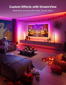 Govee Envisual TV LED Backlight T2 with Dual Cameras, 11.8ft RGBIC Wi-Fi LED Strip Lights, Double Strip Light Beads, Smart App Control, Music Sync