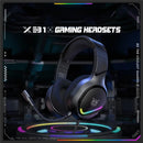 Onikuma X31 RGB Wired Gaming Headset with Noise Cancelling Microphone