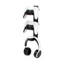 DEADSKULL Metal Wall Mount For Dual Controllers and Headphones, Compatible with Various Controllers and Headsets