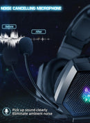 Onikuma K8 Wired RGB Gaming Headset - Black