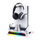 Ipega  RGB Vertical Stand with Cooling Fan and Controller Charger For PS5 Slim & PS5 Pro - PG-P5S006