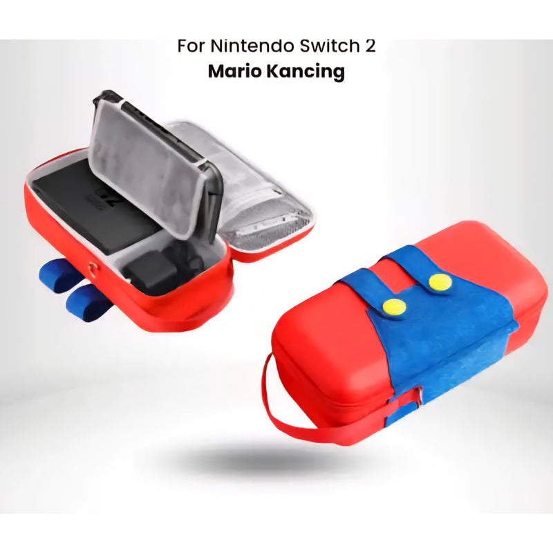 Hard Carrying Case For Nintendo Switch 2 With Storage Pockets for TV Dock, Charger, Games & Controllers