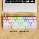 A61K 61 Keys Mechanical Wired Gaming Keyboard - White