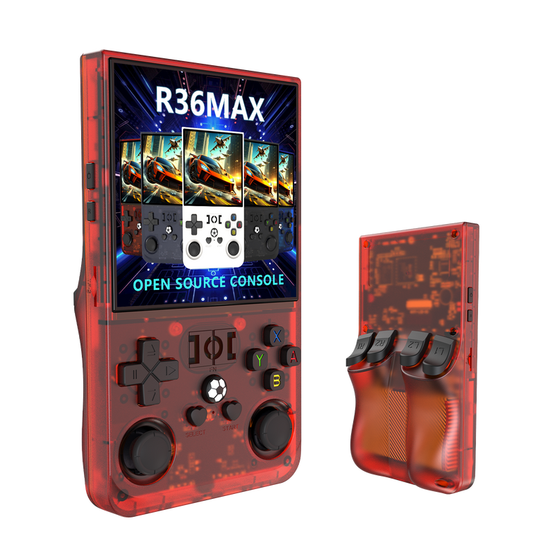 2025 R36 Max 4inch IPS 21000+ Games Video Handheld Game Players 4000mAh OS Linux System Hand Retro Game Console