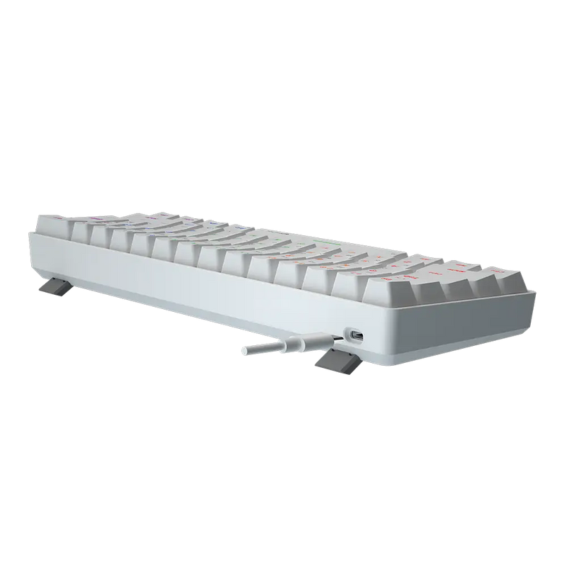 MeeTion MK005BT Dual Mode Wired/Bluetooth 60% Gaming Mechanical Keyboard - White